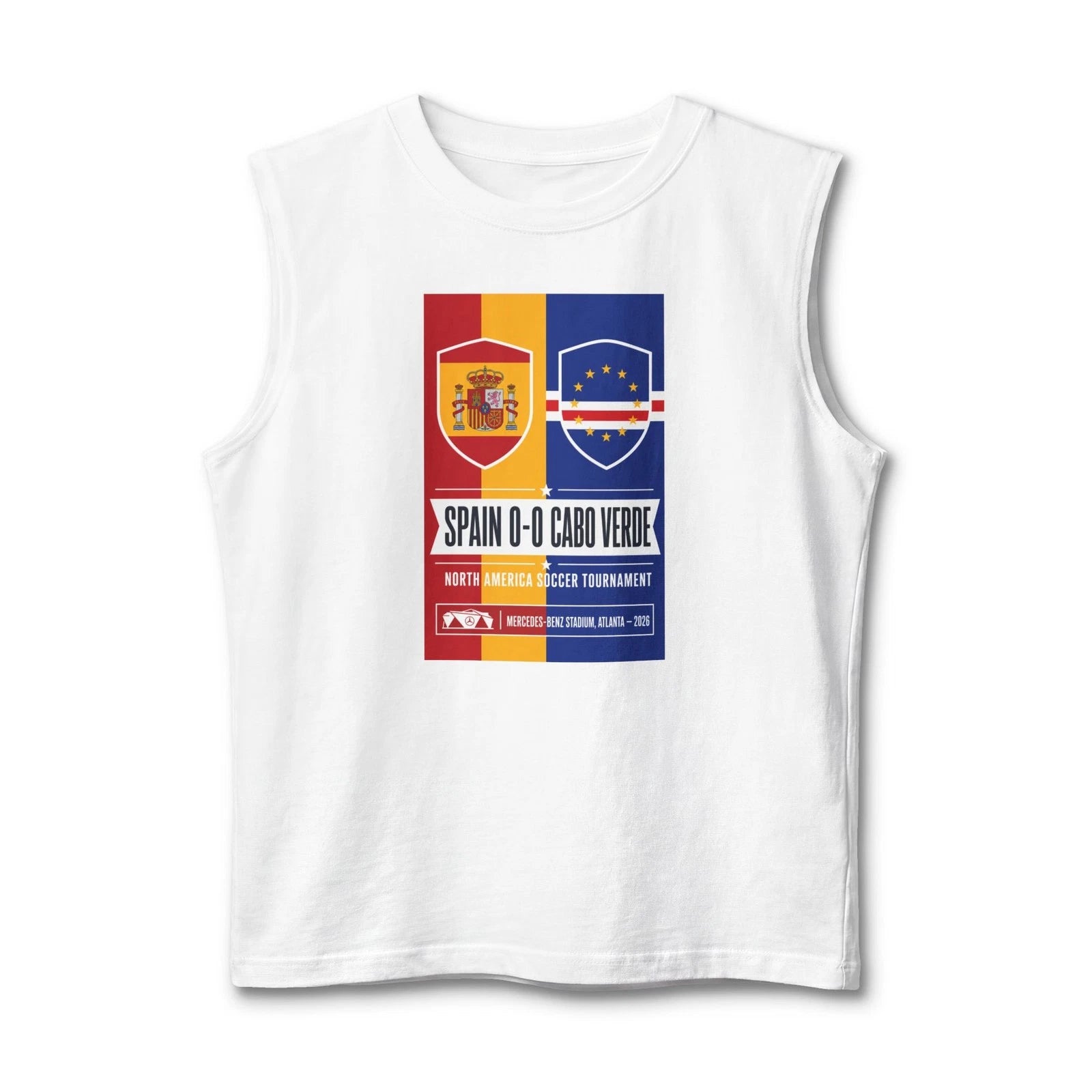 Spain vs Cabo Verde Soccer Match Tank Top | Football Fan Tee