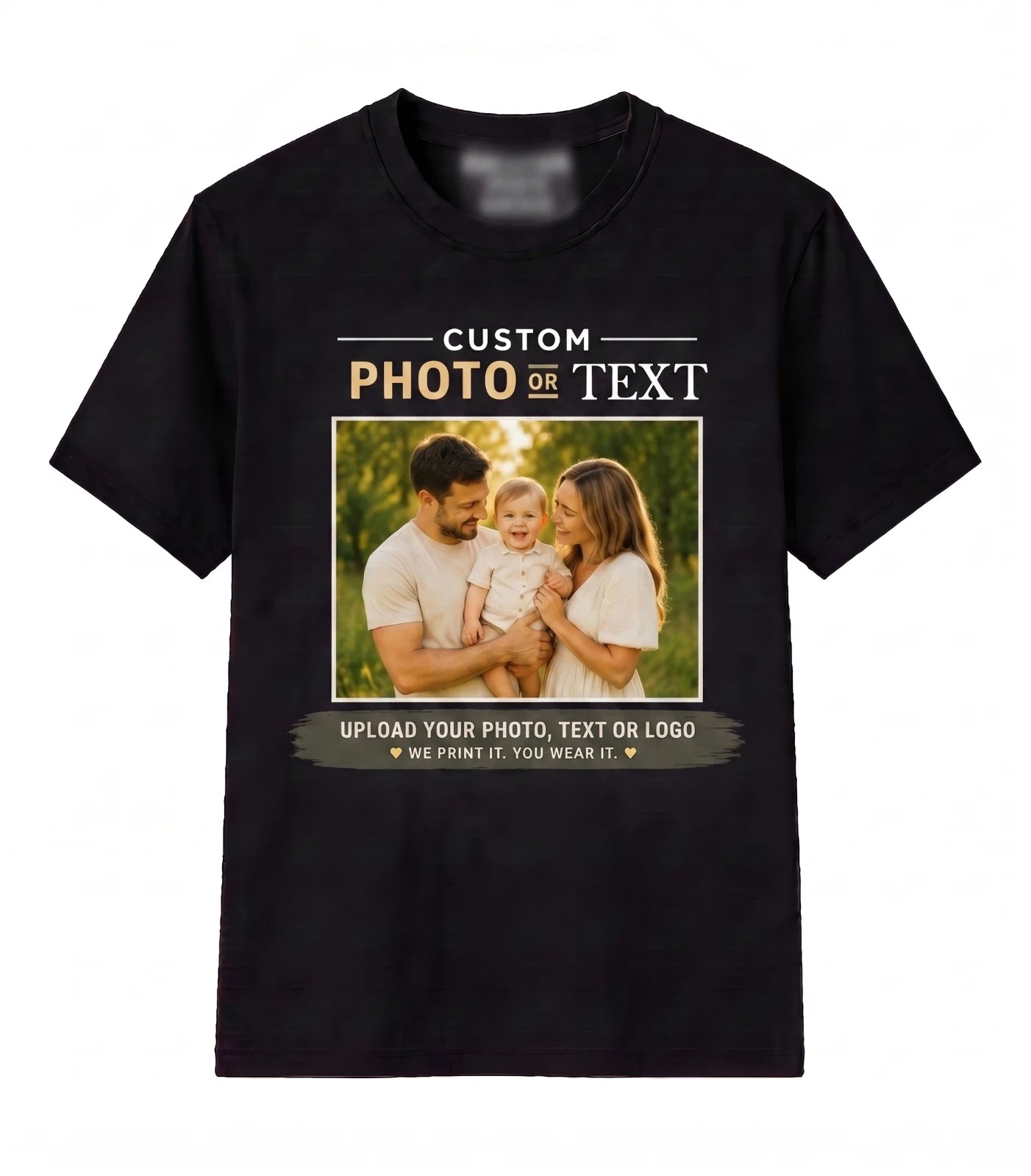 Custom Photo Shirt Personalized Tee Family Picture T shirts Text Shirt Gift