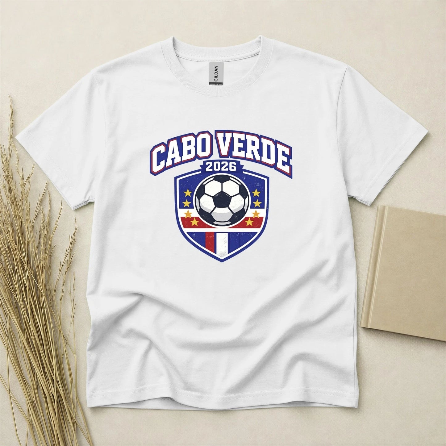 Cabo Verde 2026 Football Fan T Shirt Soccer Supporters Gildan Cotton Top