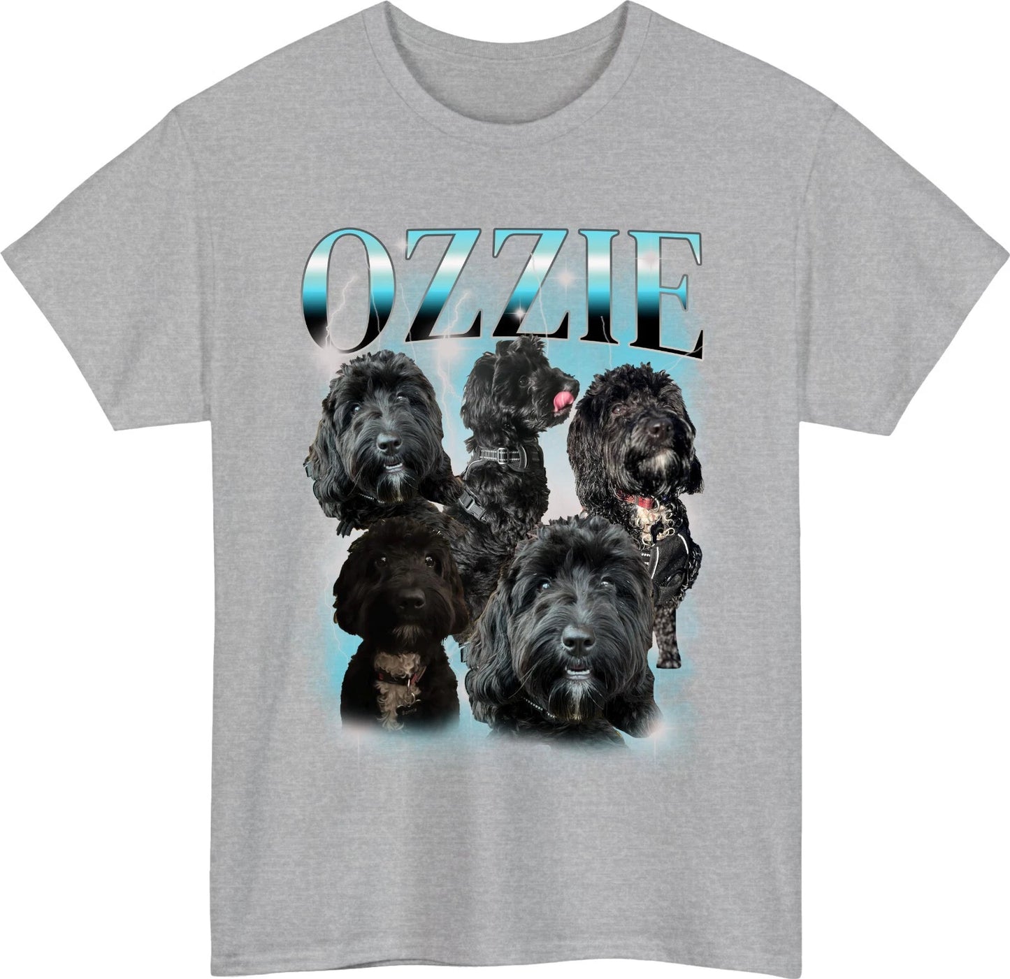 Personalised Pet Bootleg T-Shirt Custom Cat Dog Photo Name Birthday Gift Tee Top