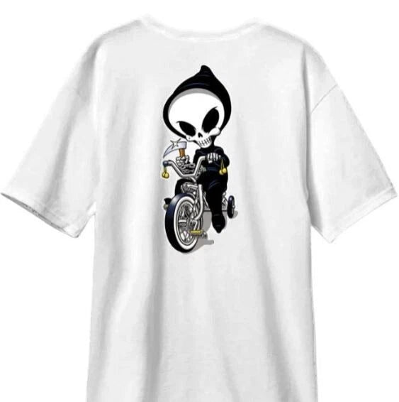 BLIND SKATEBOARDS MENS TRICYCLE REAPER PREMIUM SHORT SLEEVE SHIRT GREY B-GRADE