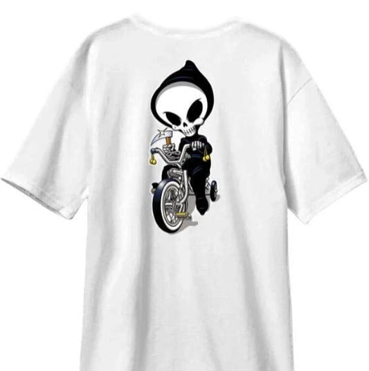 BLIND SKATEBOARDS MENS TRICYCLE REAPER PREMIUM SHORT SLEEVE SHIRT GREY B-GRADE