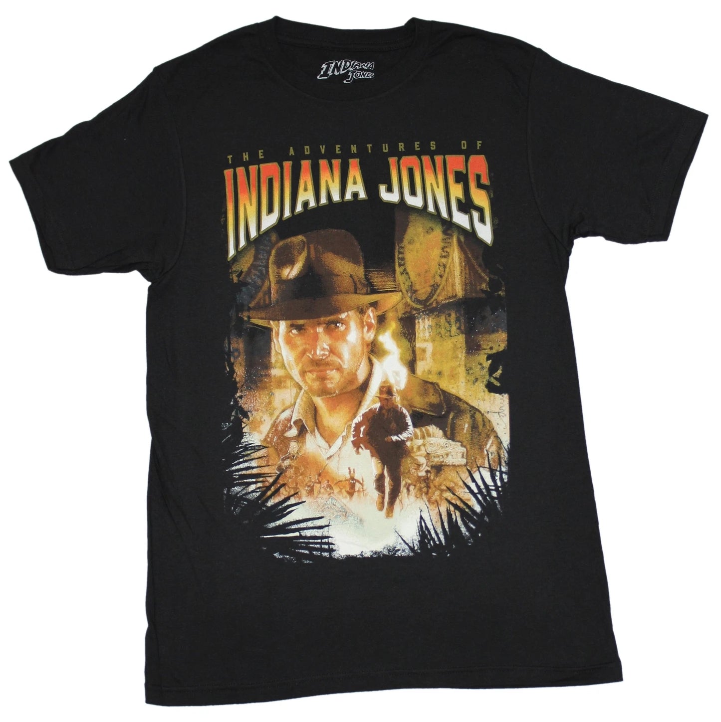Indiana Jones New Adult T-Shirt - The Adventures Photo Collage