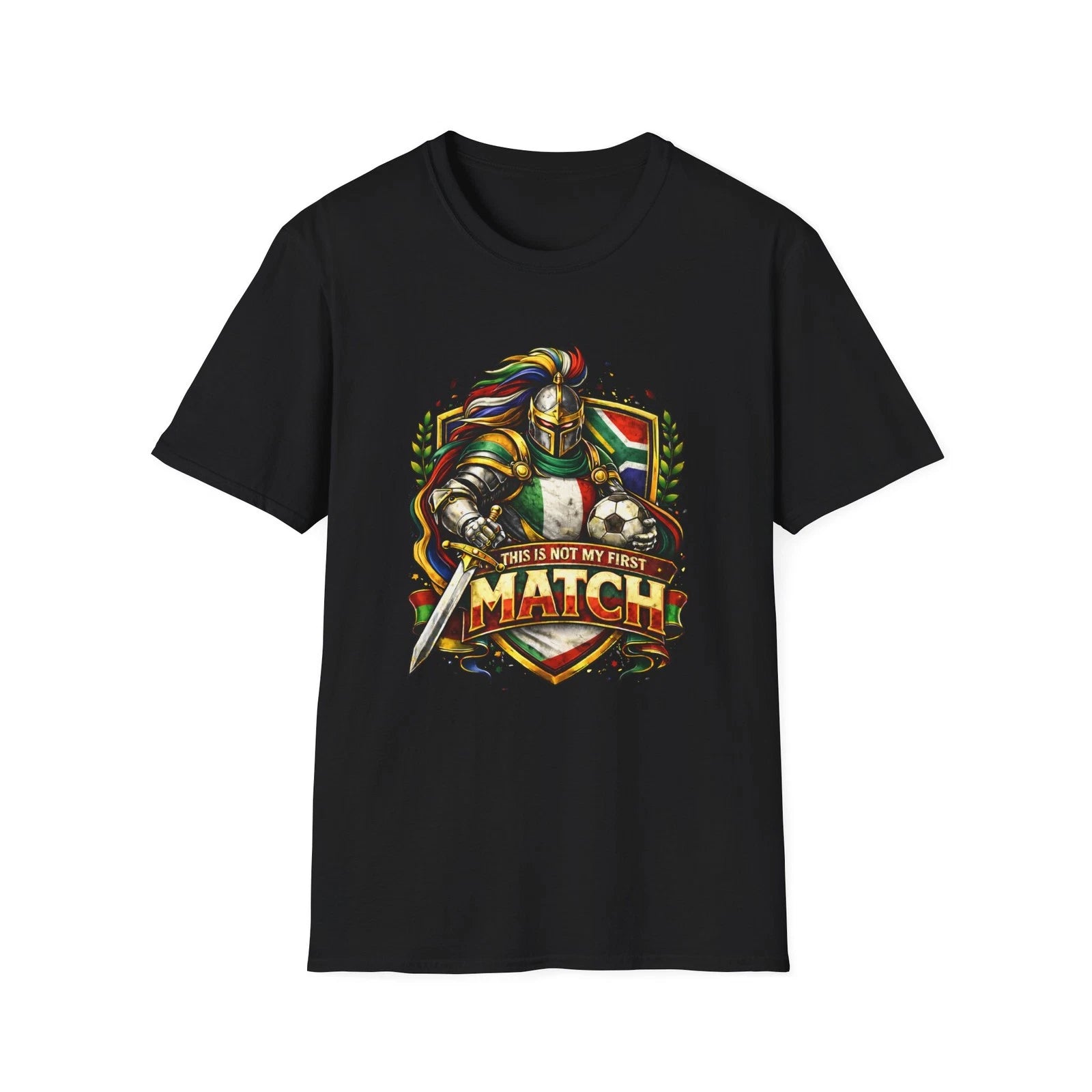 South Africa Soccer Knight T-Shirt This Is Not My First Match Football Tee