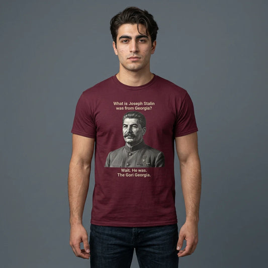 Joseph Stalin Gori Georgia T‑Shirt | Historical Meme Tee | Archival Design
