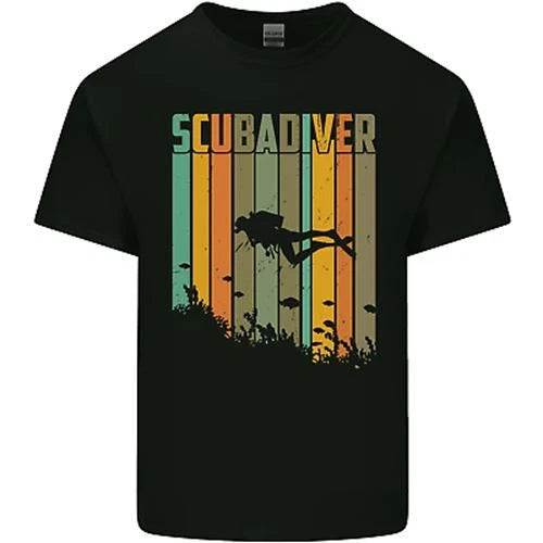 Scuba Diver Diving Dive Mens Cotton T-Shirt Tee Top