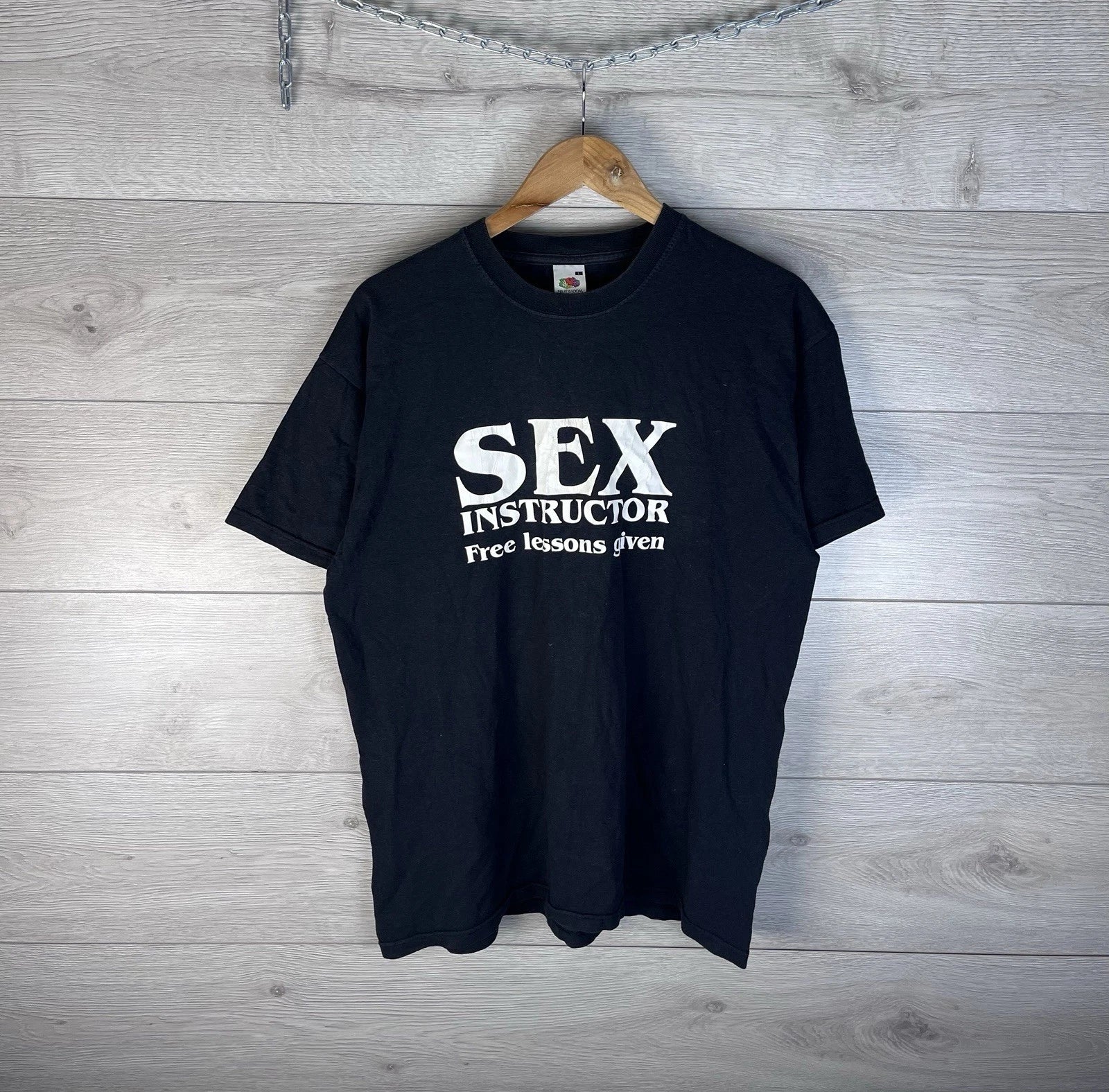 Vintage T-shirt Sex Instructor +18 merch Humor
