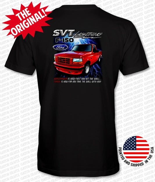 Ford SVT Lightning '93-'95 Red Truck T-Shirt-HIGH QUALITY!