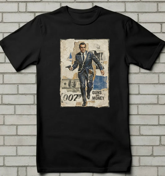 James Bond 007 CUSTOM T-Shirt Size S-5XL