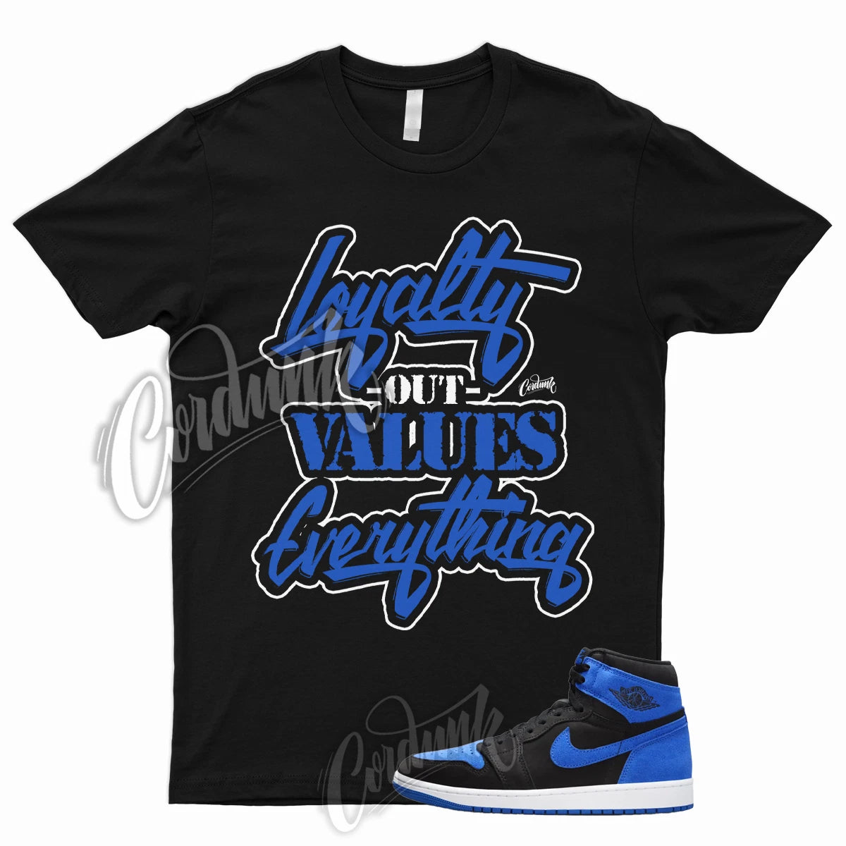 LYLTY T Shirt for 1 High OG Royal Reimagined Game Blue University Hyper Varsity