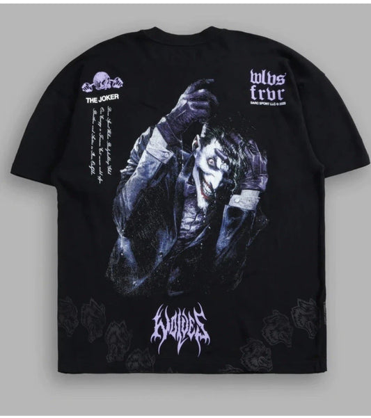 DARC JOKER "SIDE BY SIDE" SERIES PREMIUM OVERSIZED TEE IN BLACK XL