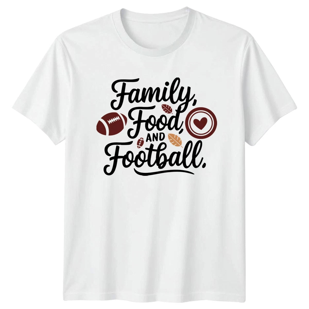 Family Food And Football T-Shirt Football