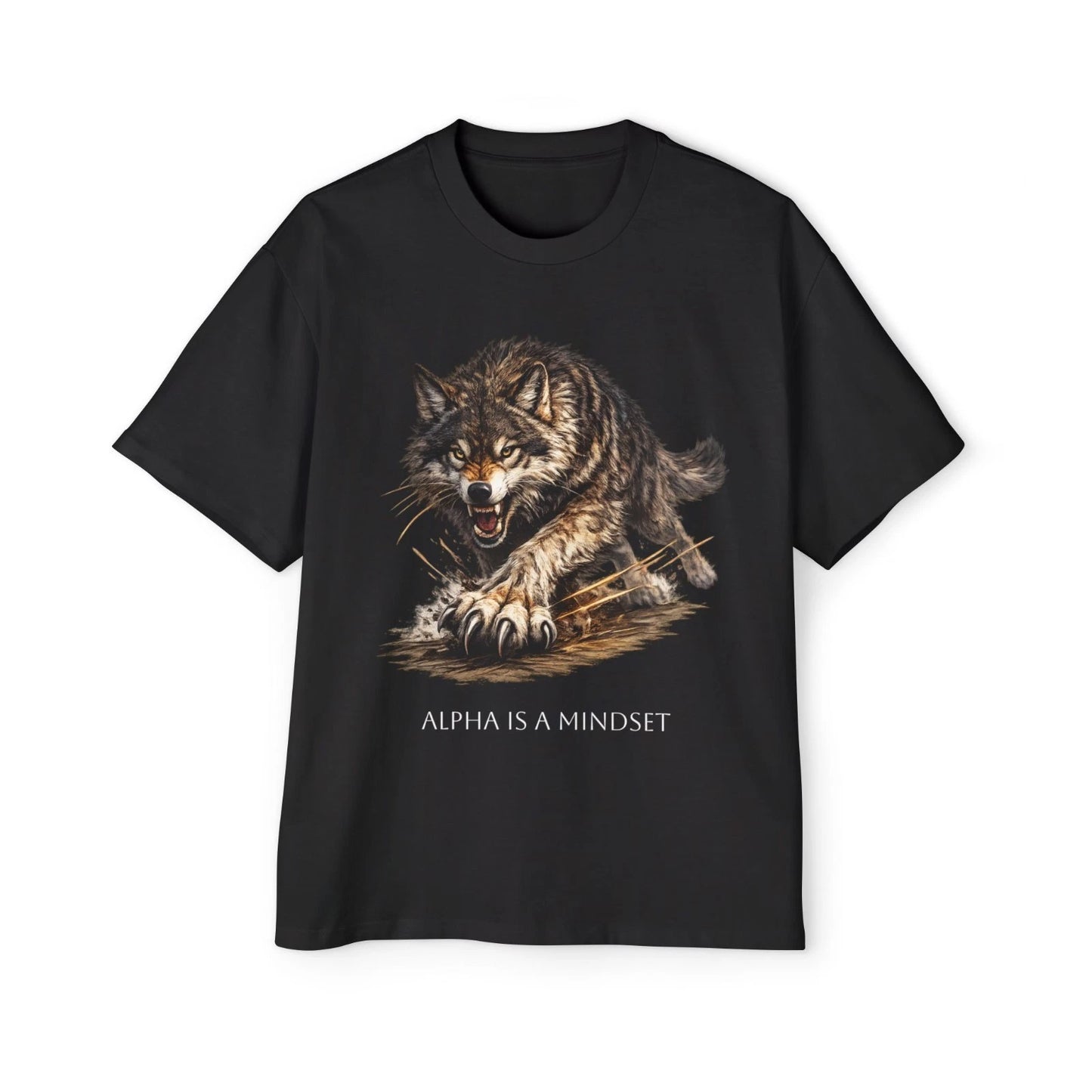 Alpha Is a Mindset Wolf Tee | Graphic T-Shirt