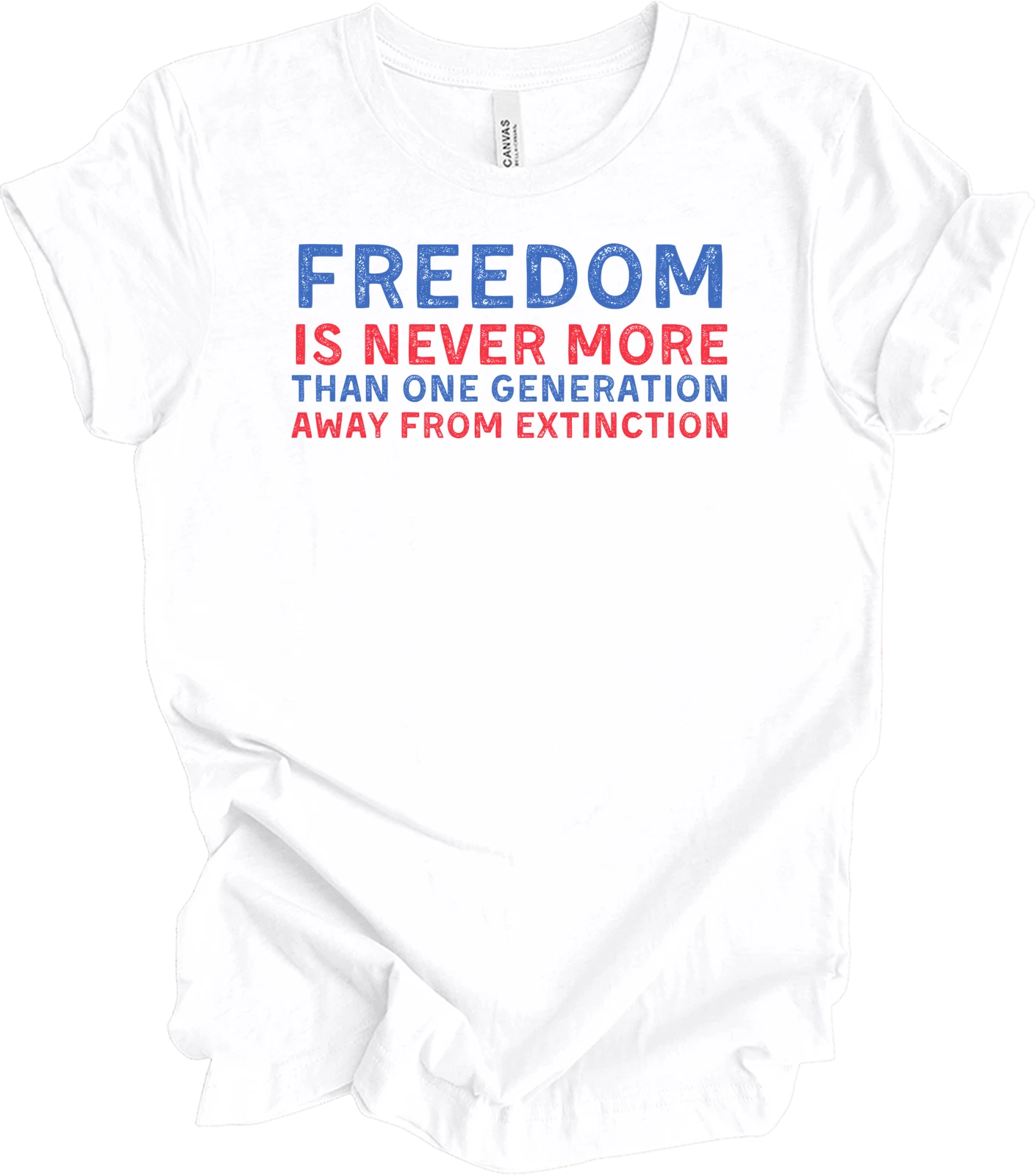 Reagan Quote Freedom Is Never More Than One Generation Away Patriot T-Shirt