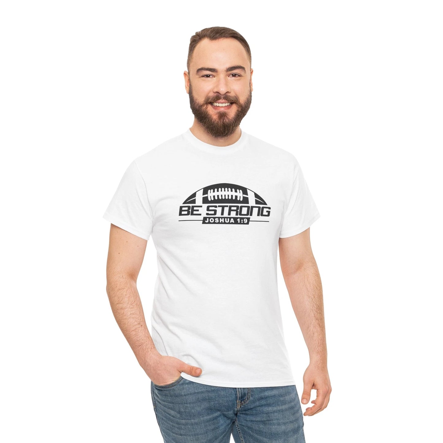Christian Football Player Mom T-Shirt - Supportive Mom Tee for Football Families