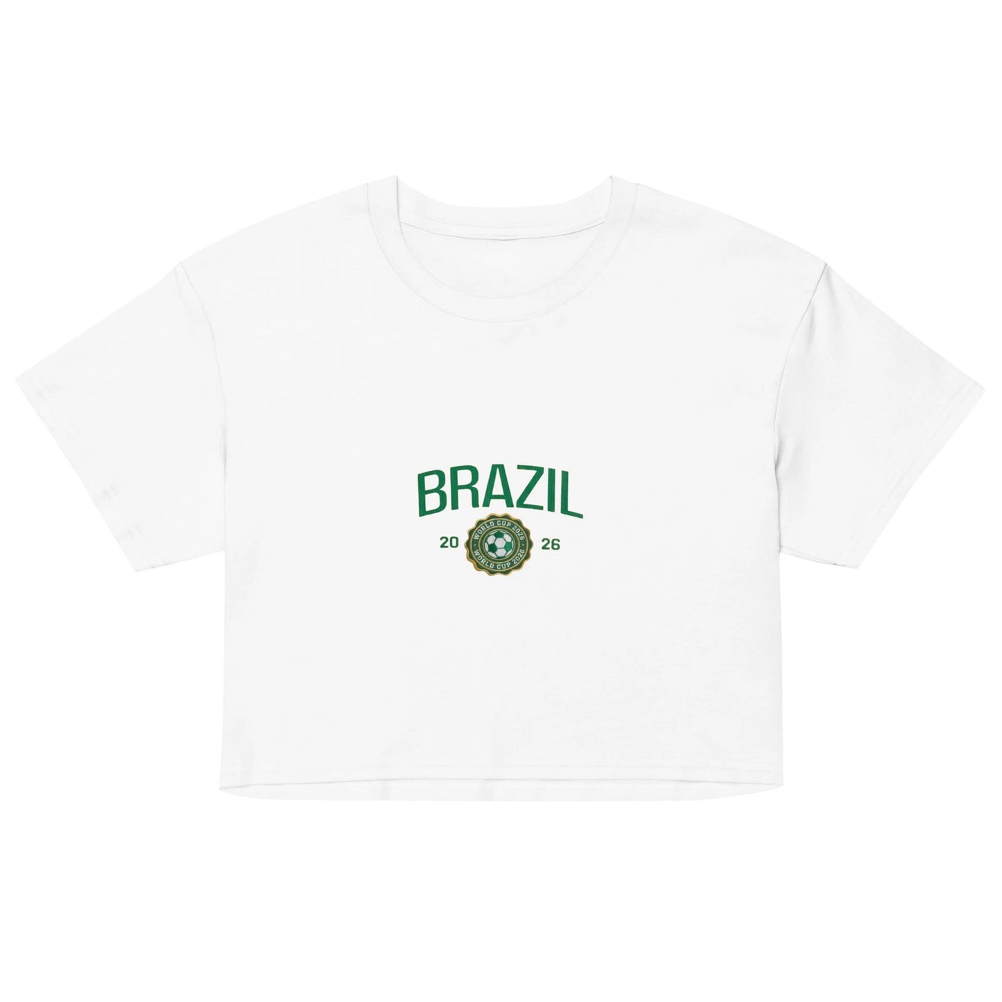 Brazil 2026 Soccer Futbol Fan Women’s crop top