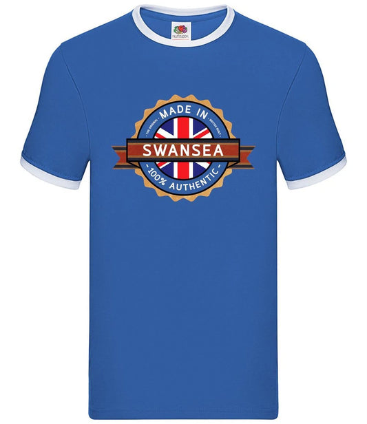Made In SWANSEA - Mens Ringer - Town City