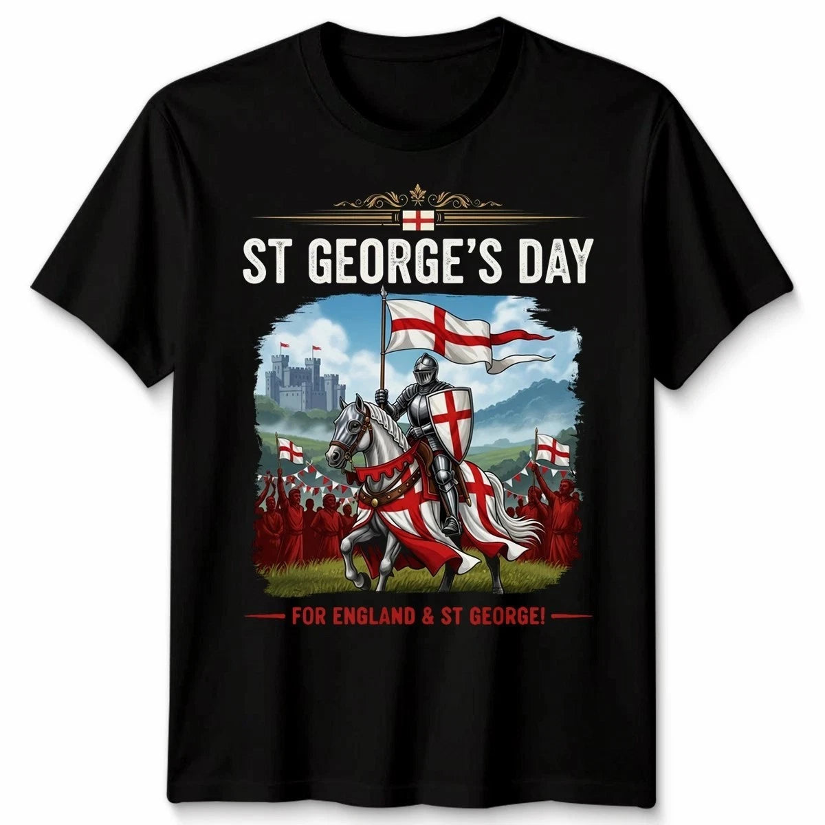 St Georges Day Outfit Idea Unisex Knight Horse Saint George Tshirt