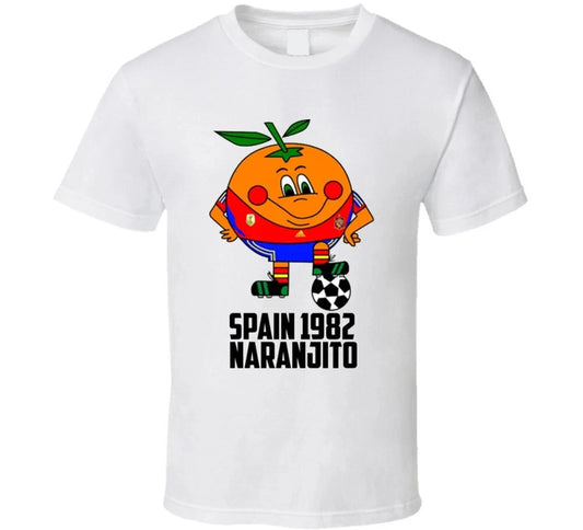 Naranjito 1982 Spain World Cup Soccer Mascot Fan T Shirt