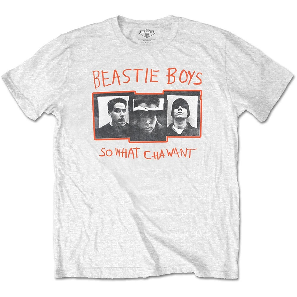 Men's Beastie Boys So What Cha Want Slim Fit T-shirt Medium White