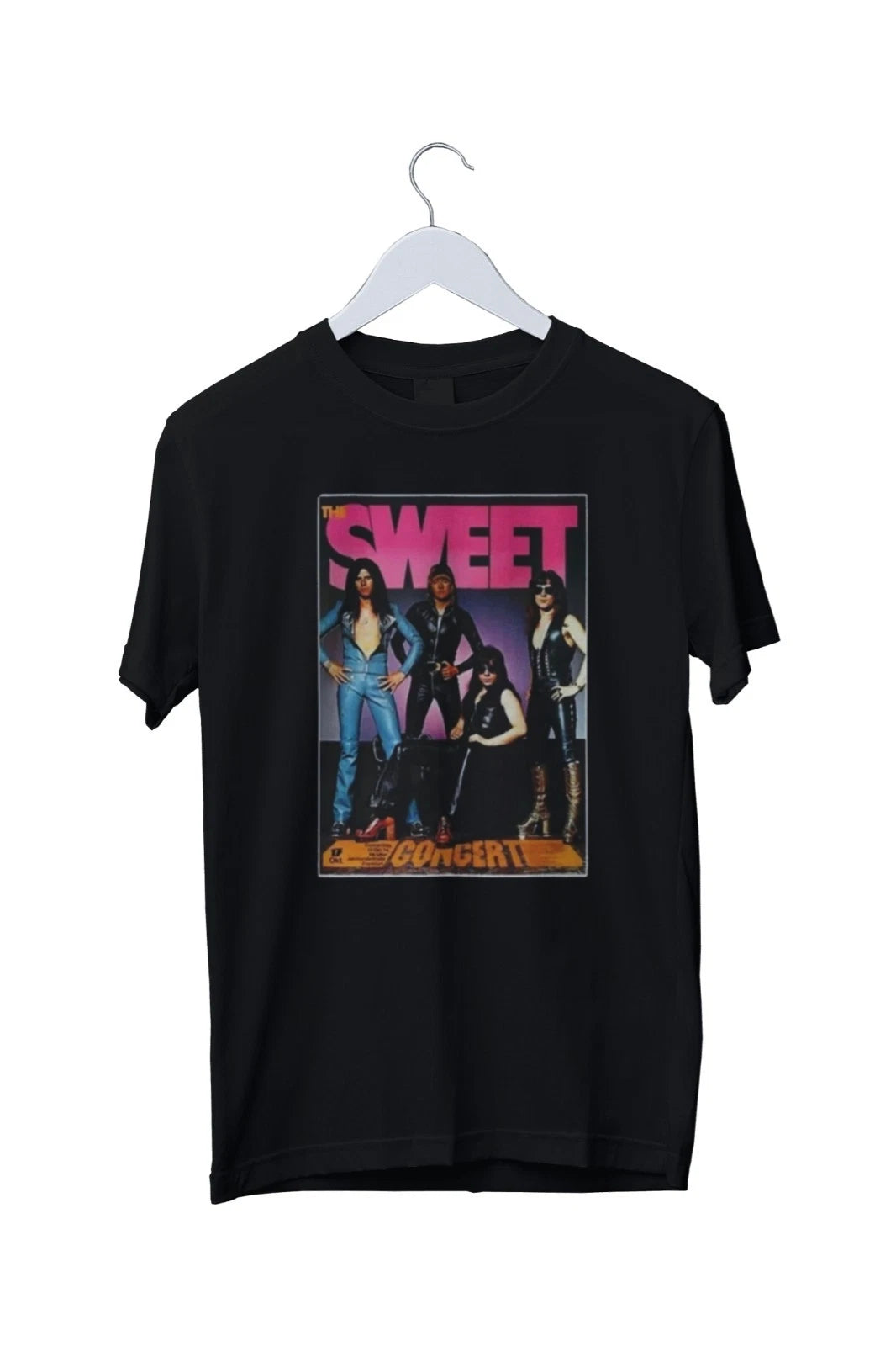 Vtg Sweet Band Live In Concert Graphic Unisex T-Shirt Mens S M L XL 2 3 4 XL