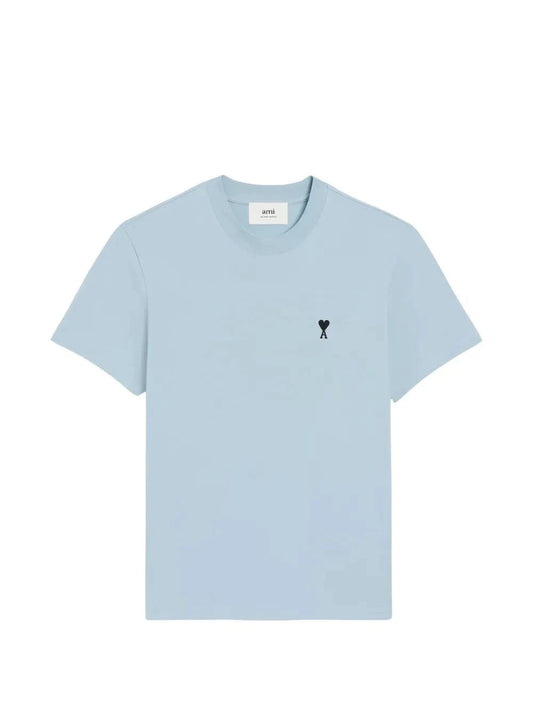 AMI De Coeur  T-Shirt HTS346.724 Embroidered Heart  Ciel £120