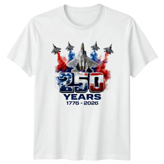 250 Years 1776 2026 T-Shirt 4th July Patriotic 250th Anniversary Gift For Him