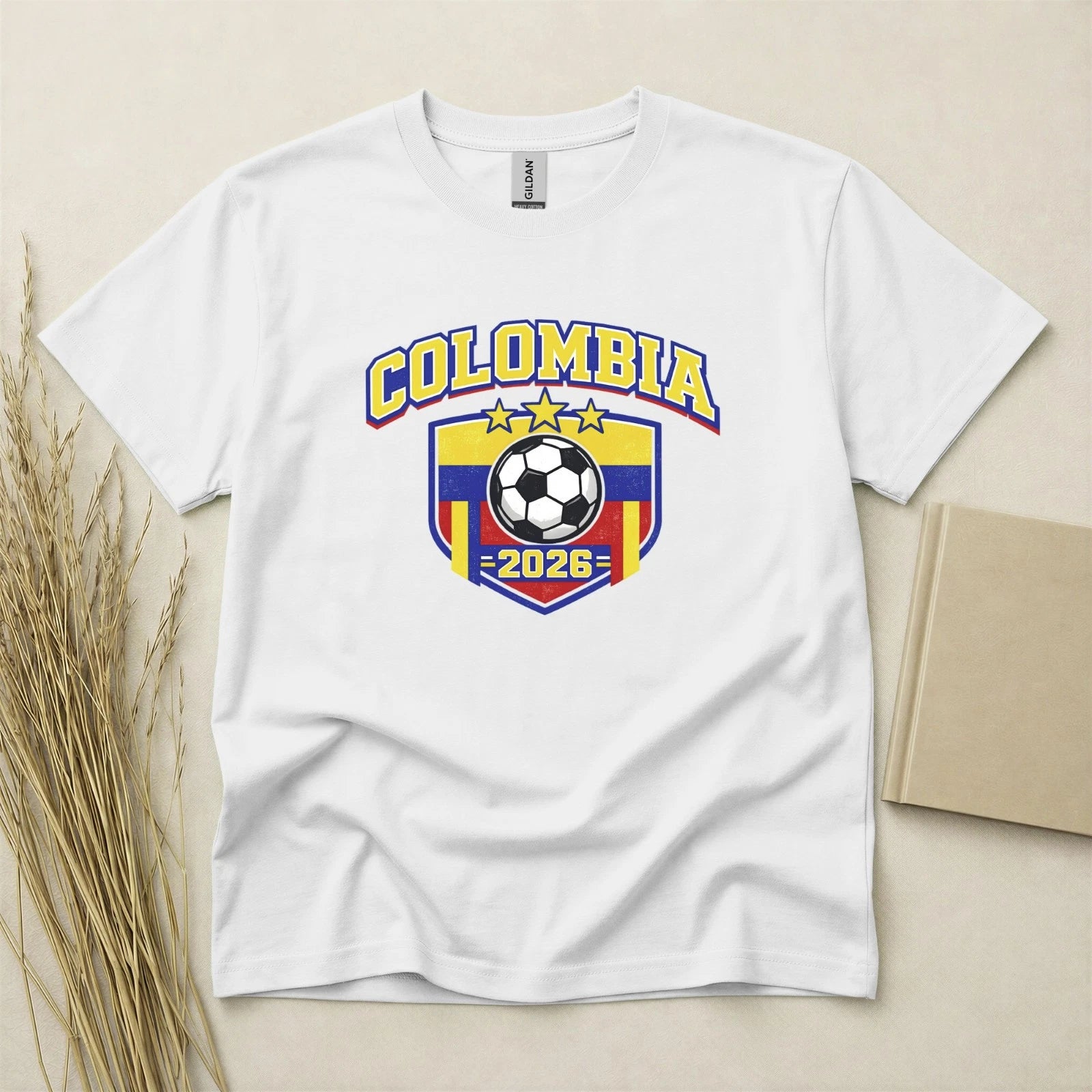 Colombia 2026 Football Fan T Shirt Soccer Supporters Gildan Cotton Family Top