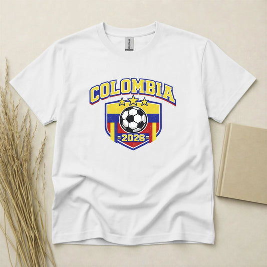 Colombia 2026 Football Fan T Shirt Soccer Supporters Gildan Cotton Family Top