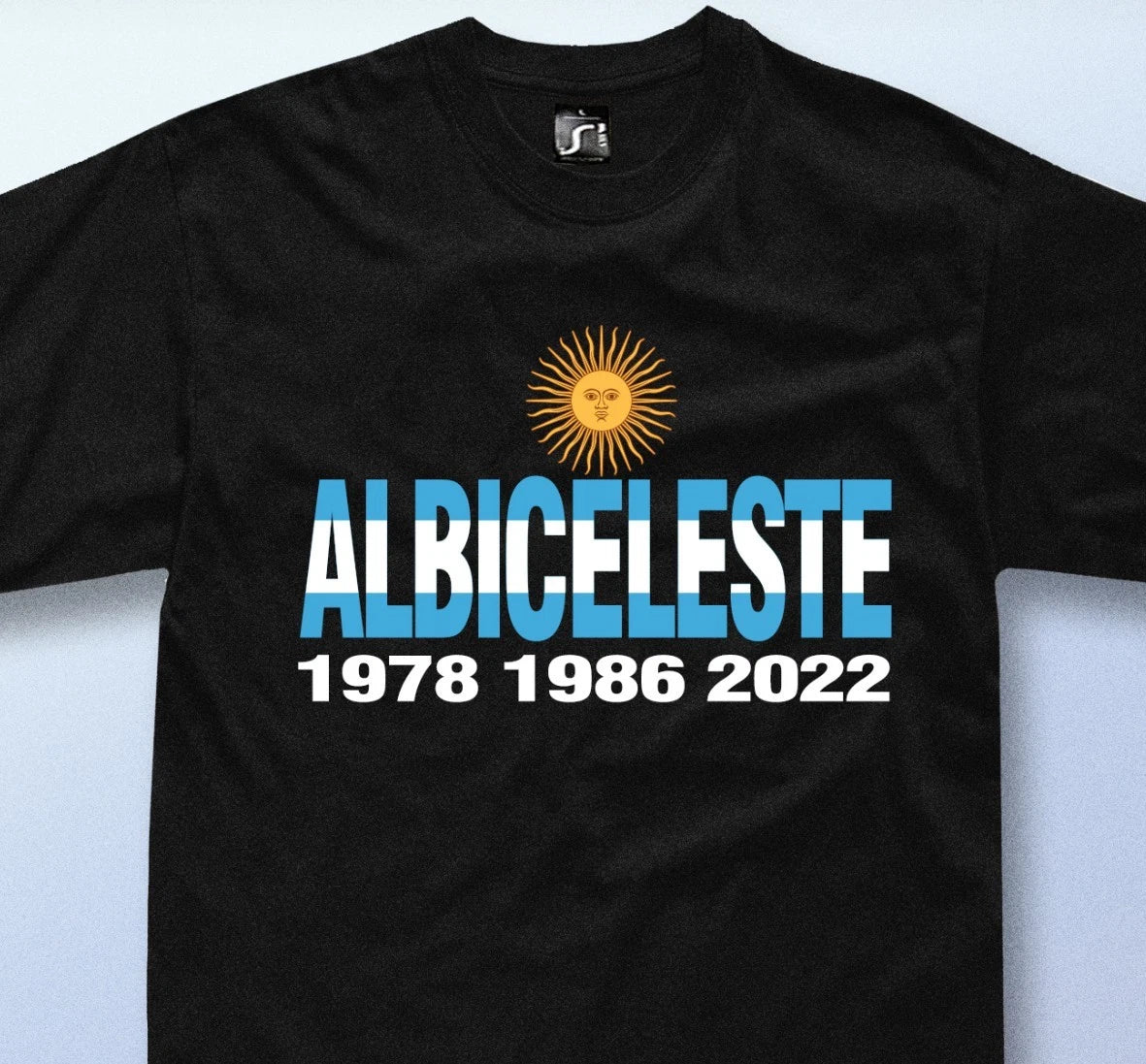 Argentina Soccer Shirt ALBICELESTE fan messi USA Football Tee