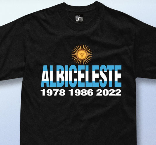 Argentina Soccer Shirt ALBICELESTE fan messi USA Football Tee