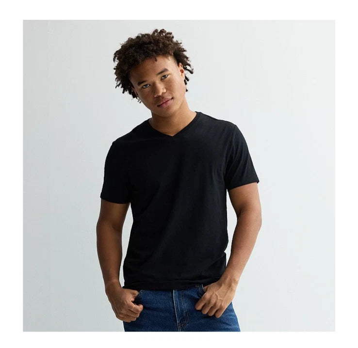 Men's Apt. 9 Solid Premier Flex Slim Fit V-Neck T-Shirt