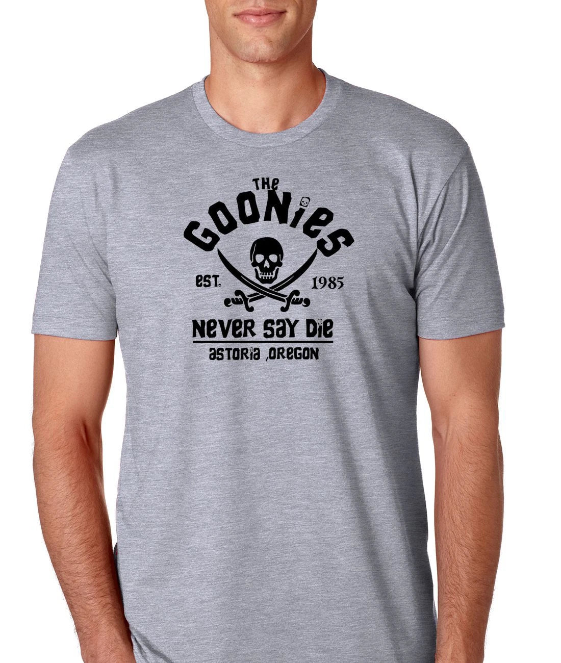 The Goonies "Never Say Die" Sloth Chunk Mens Athletic Fit T-Shirt