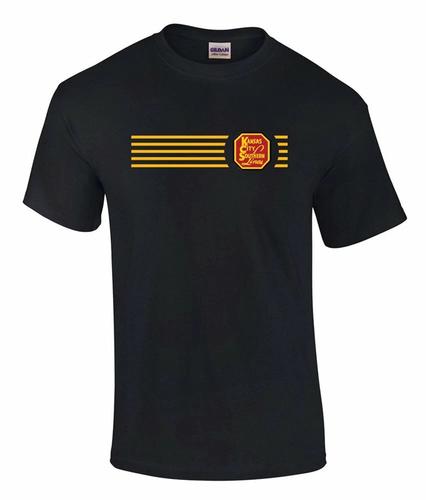 Kansas City Southern Railway Embroidered Logo Short Sleeve Tee Shirt [tee98]