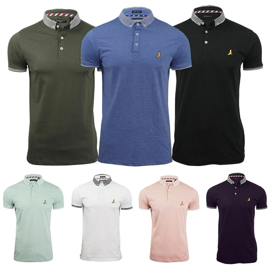 Mens Polo T Shirt Brave Soul Glover Cotton Collared Short Sleeve Casual Mens Top