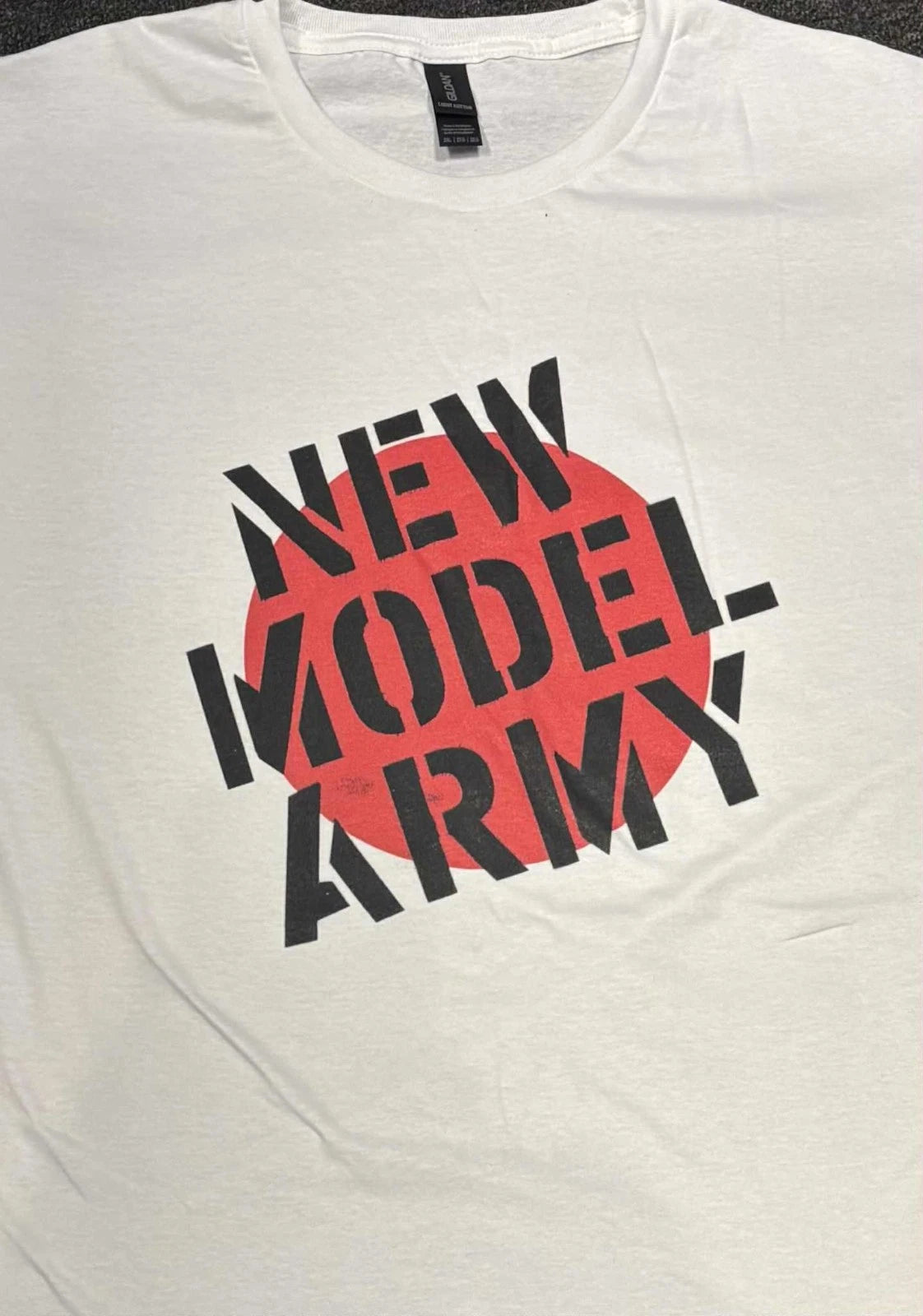New Model Army (NMA) Classic Logo White T SHIRT - New Official