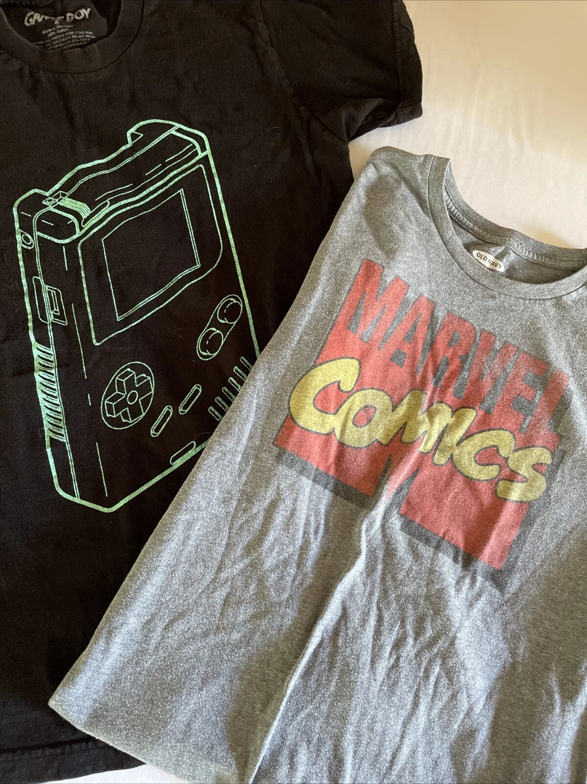 Nintendo Shirt Men's Small Black Game Boy Graphic T  Tee & MARVEL COMICS