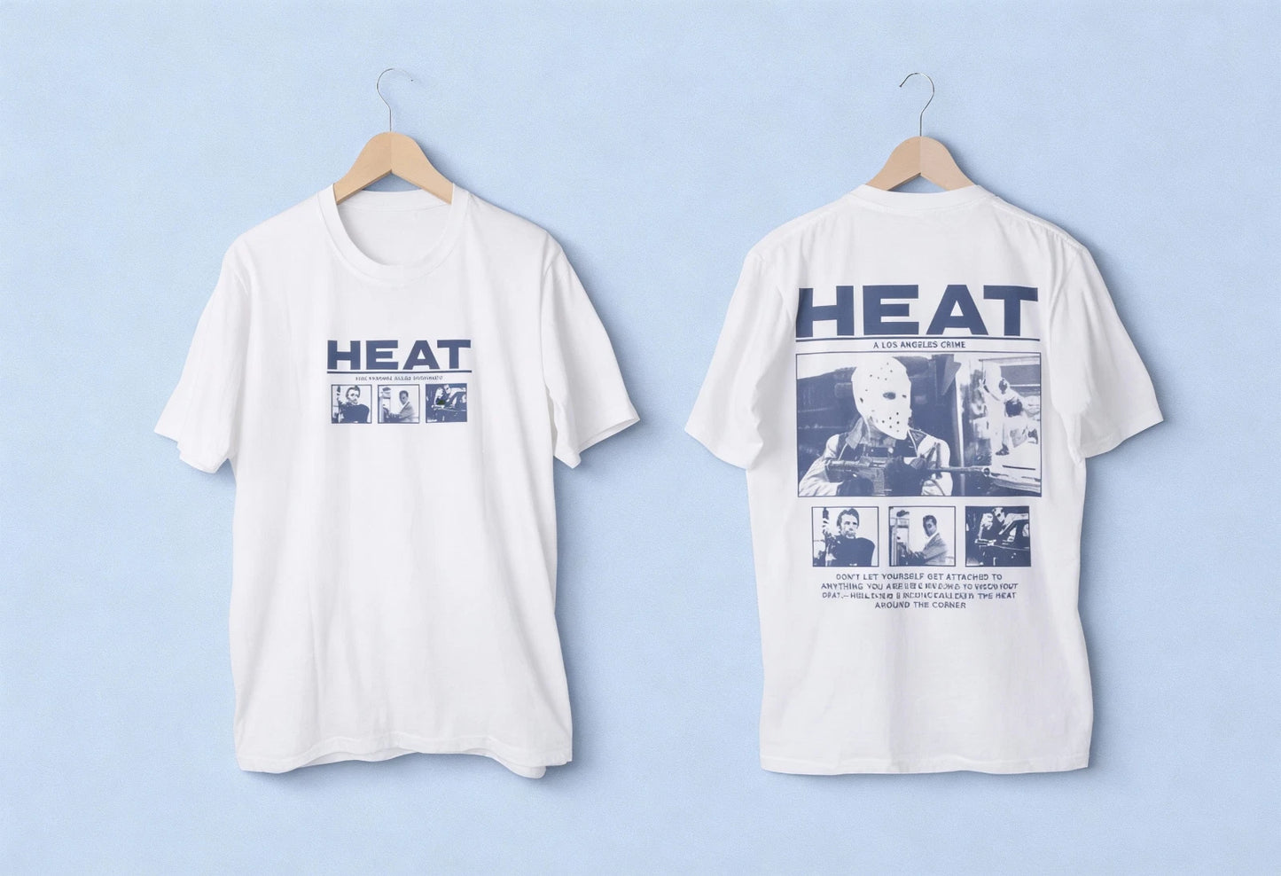 RETRO 1995 HEAT MOVIE UNISEX T-SHIRT S-5XL (2-SIDED) NWT