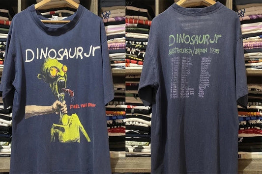 Vintage 90s Band Dinosaur Jr Retro Style 2 Side Navy Color Shirt S-5XL