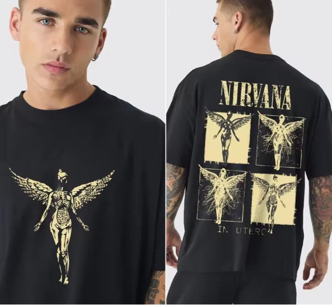 Nirvana Band 2026 Vtg shirt Unisex Cotton Y2k Oversized Fashion Popular T-Shirt