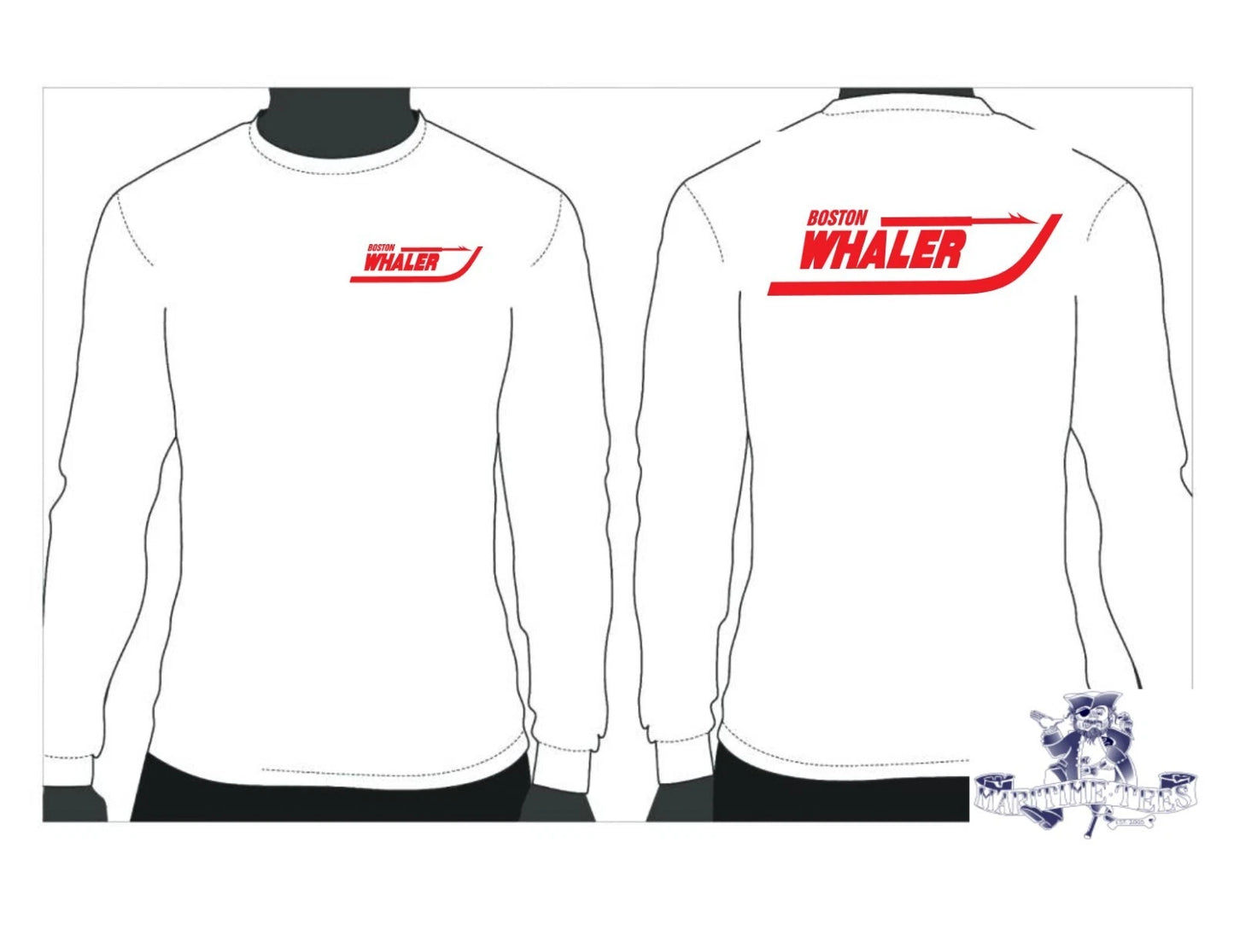 Boston Whaler Long Sleeve Logo T-Shirt