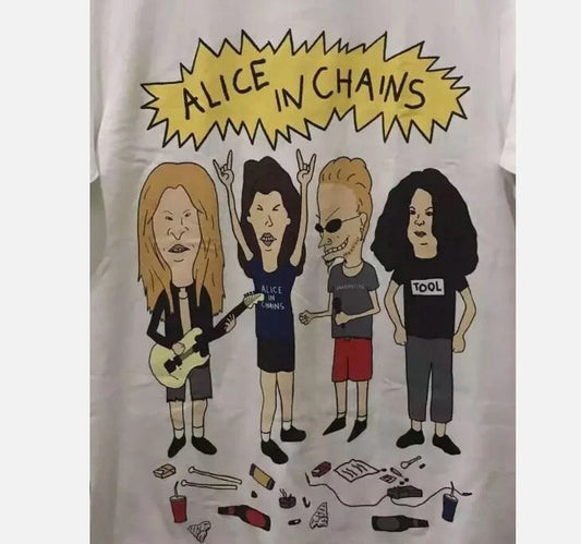 Alice in Chains _Beavis and Butthead_ Bootleg Short Sleeve Unisex Tshirt