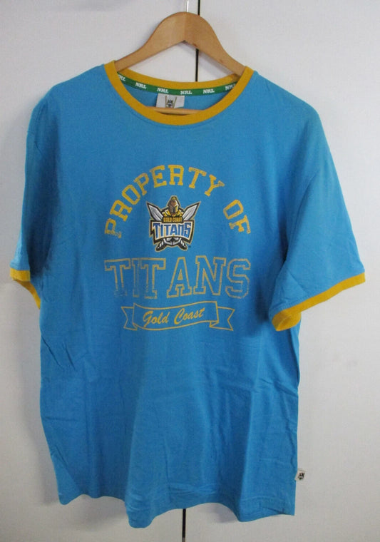 NRL Team Supporter T-Shirt - Property of Gold Coast Titans - Men's Size XL