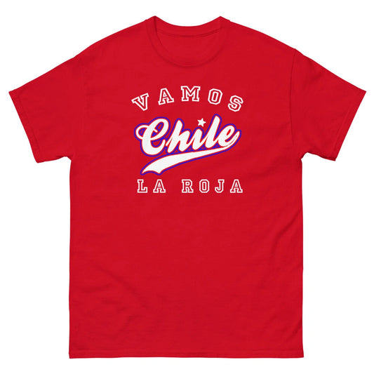 New Chile Vamos La Roja Men's Sizes Supporters Futbol Tee
