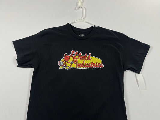 World Industries T-Shirt (Adult Size Small) Retro-Logo, Vintage Skateboard 90s