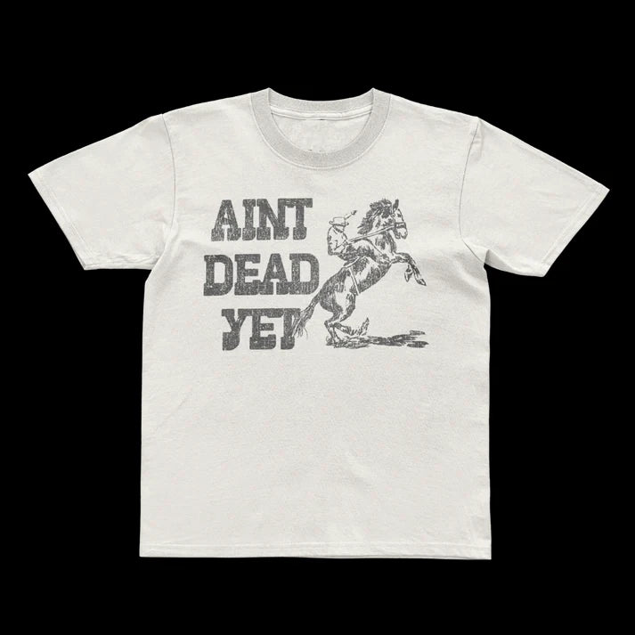 Sam Barber Ain't Dead Graphic Yet Multicolor Short Sleeves Unisex T Shirt