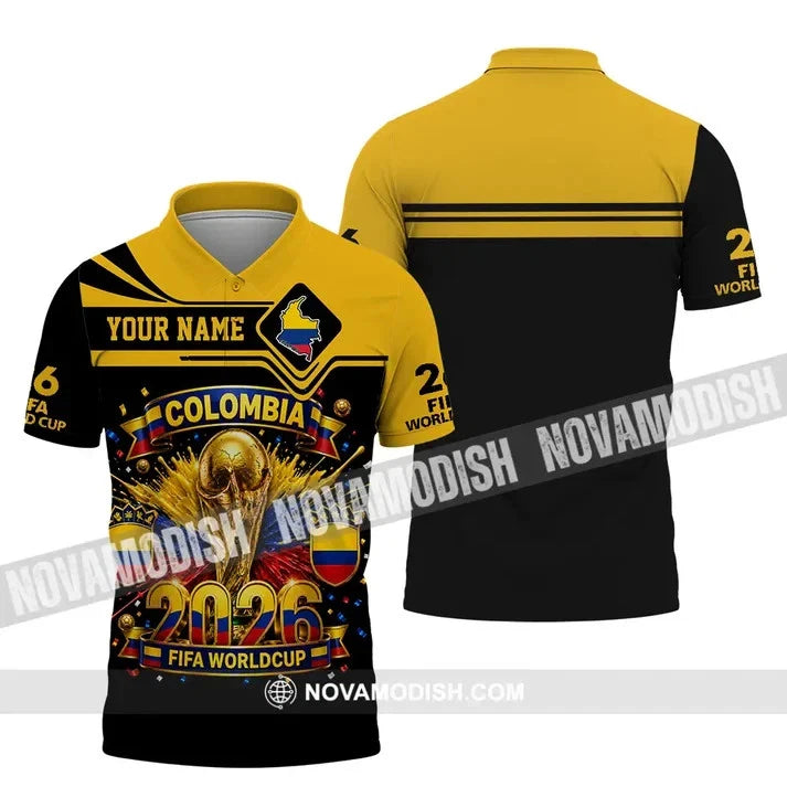 Unisex Shirt - Custom Colombia World Cup 2026 Polo T-Shirt BS2073