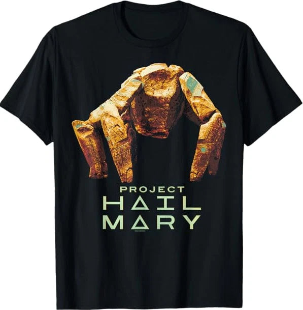 Project Hail Mary Rocky The Alien Distressed Portrait T-Shirt