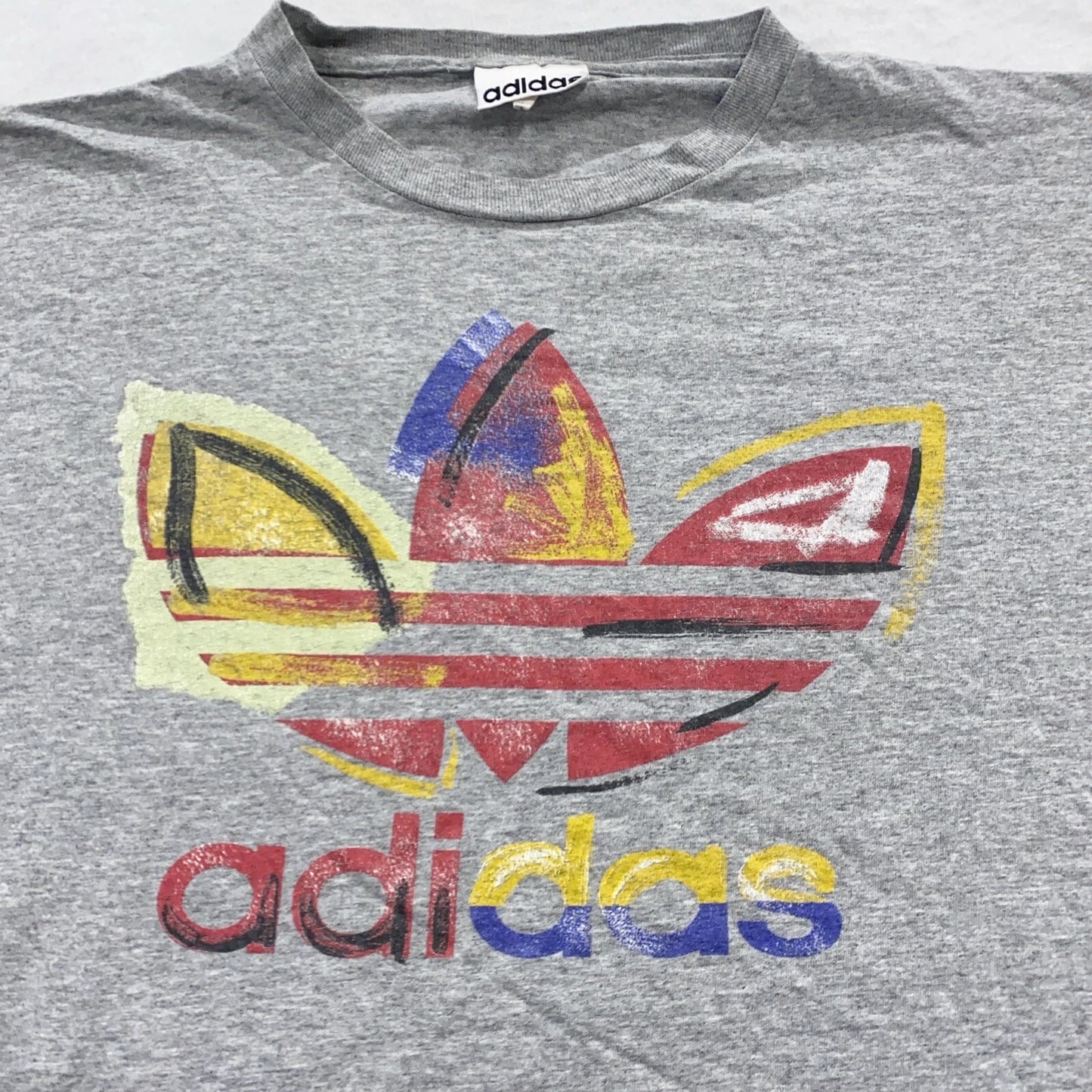 vintage 90s ADIDAS TREFOIL T-Shirt XL soft sports soccer