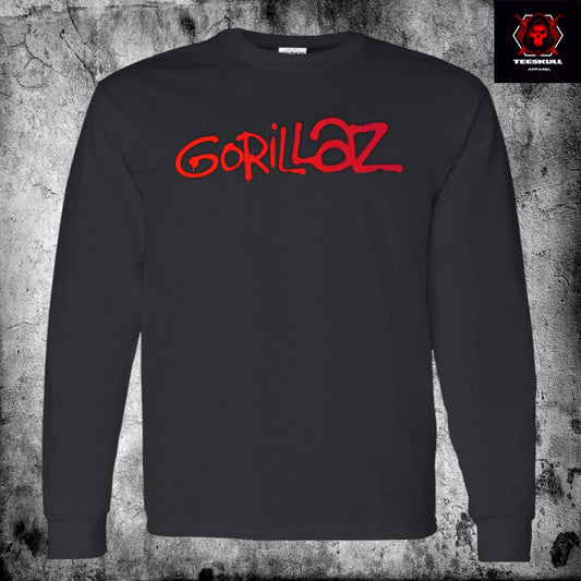 Gorillaz Alternative Indie Long Sleeve Top Unisex Premium Cotton T-Shirt 🔥